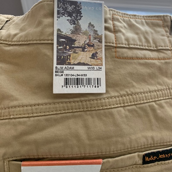 Nudie Adam slim fit Khakis, 32/34 I have 1 pair remaining it’s a 32/34 - Picture 2 of 3